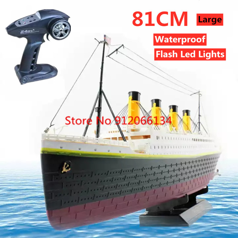 Underwater Flashlight - 81CM Large Simulation RC Ship Toy