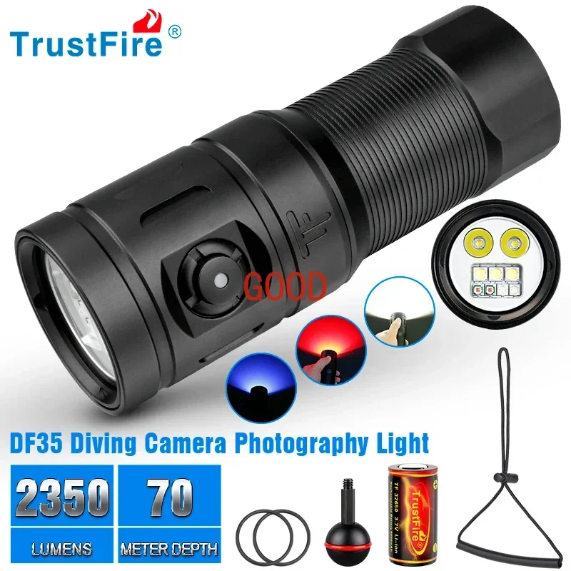 Trustfire DF35 Diving Flashlig - огляд і ціна Underwater Flashlight