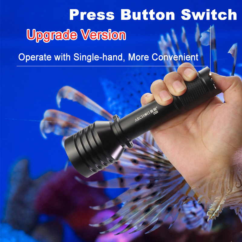 Archon D12u Rotating Zoom Divi - огляд і ціна Underwater Flashlight