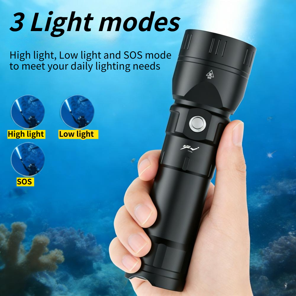 Powerful Diving Flashlight Wat - огляд і ціна Underwater Flashlight
