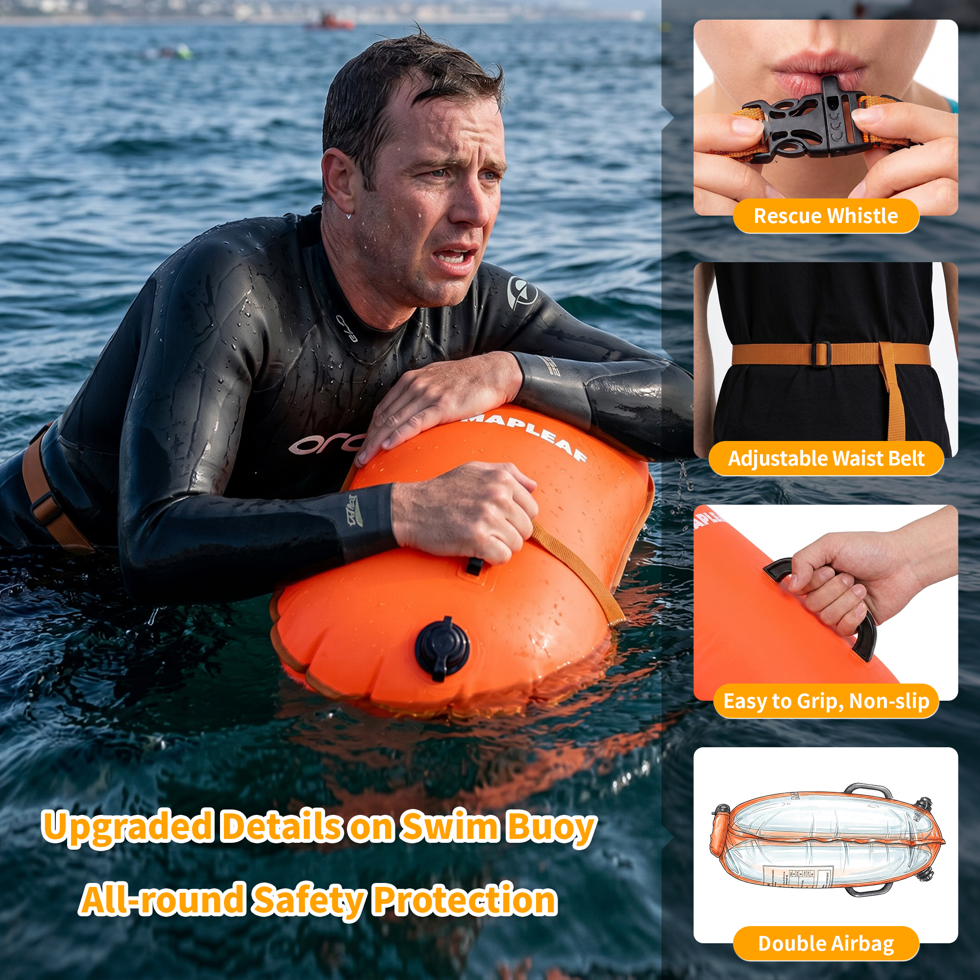 MAPLEAF Swim Buoy Tow Float Sa - огляд і ціна Swim Buoy Open Water