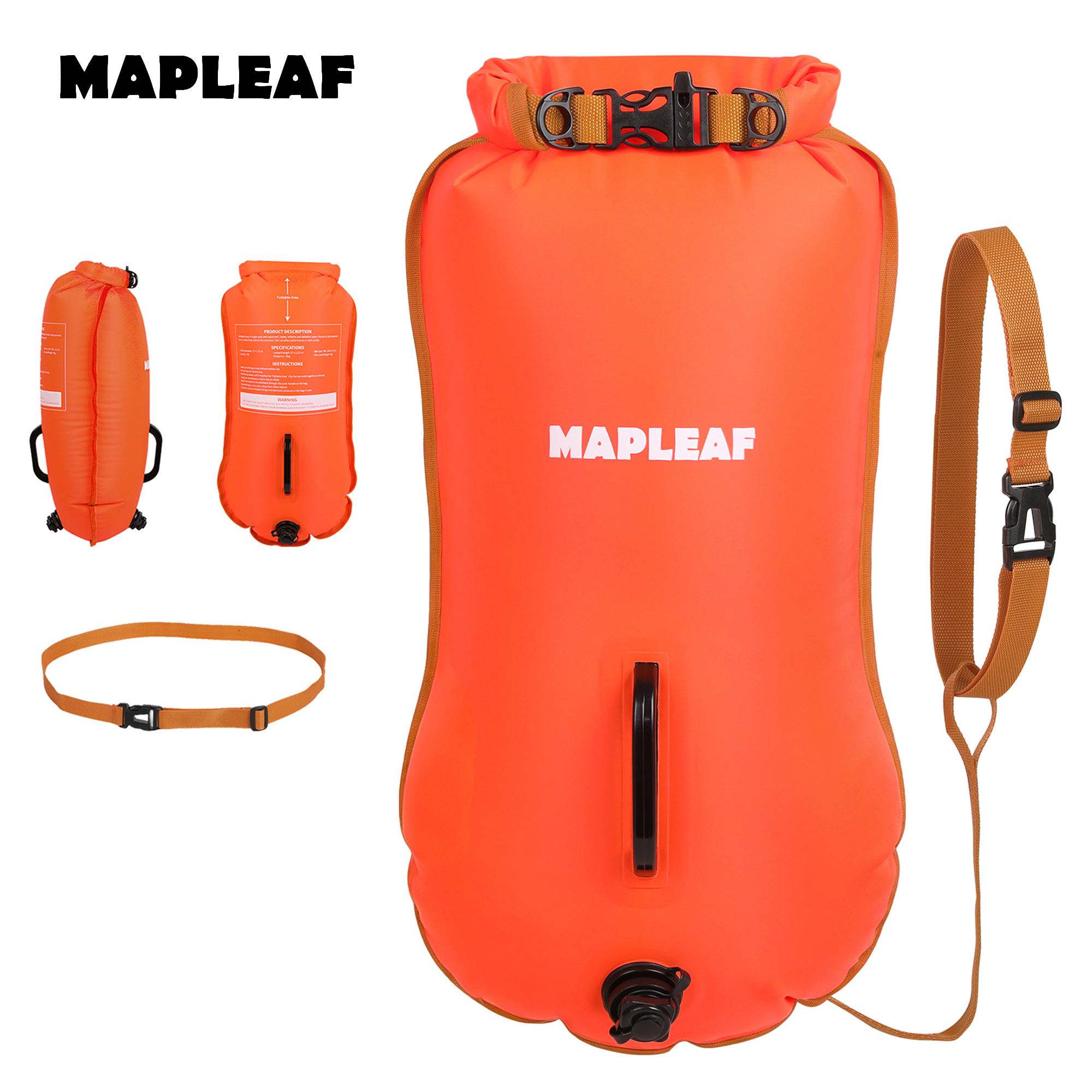 MAPLEAF Swimming Buoy Tow Floa - огляд і ціна Swim Buoy Open Water