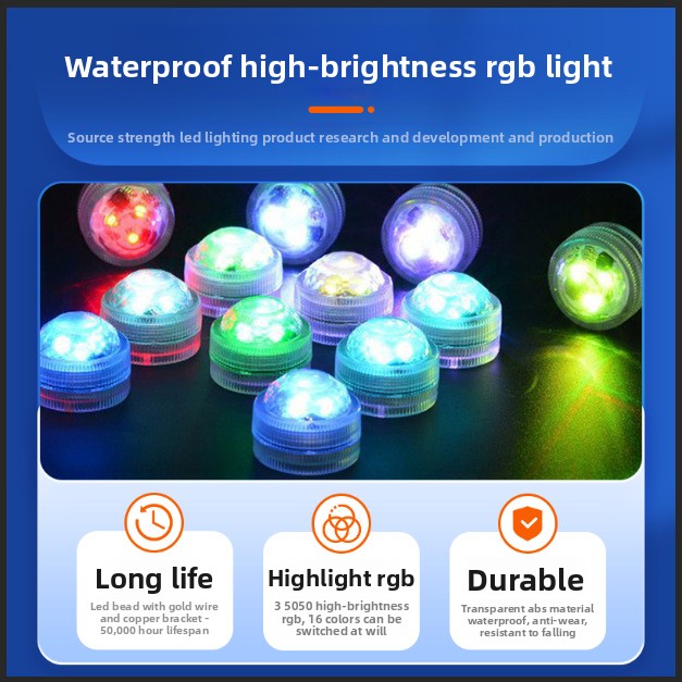 Remote Control RGB Decorative  - огляд і ціна Underwater Flashlight